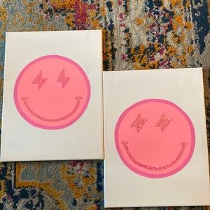 smiley canvases